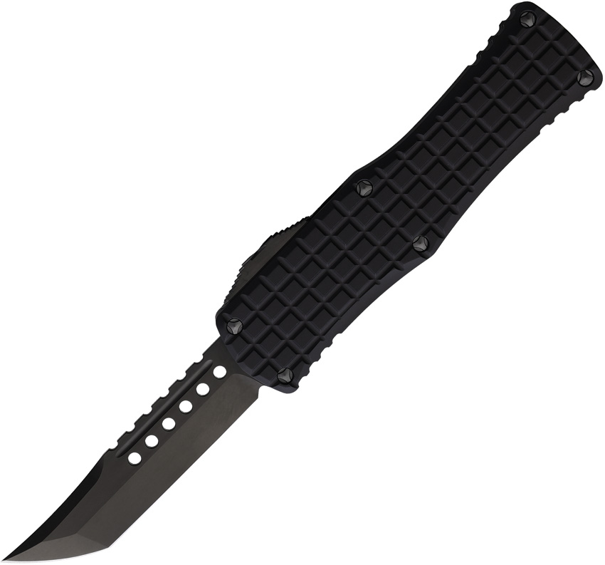 Microtech Automatic Pocket Knife Hera HH DLC Frag - MCT9191DLCTFRSH