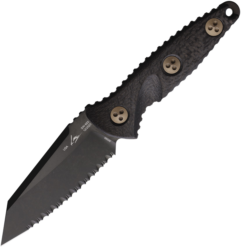 Microtech Socom Alpha Miniature Warcom Fixed Blade Knife - MCT93M3DLCC