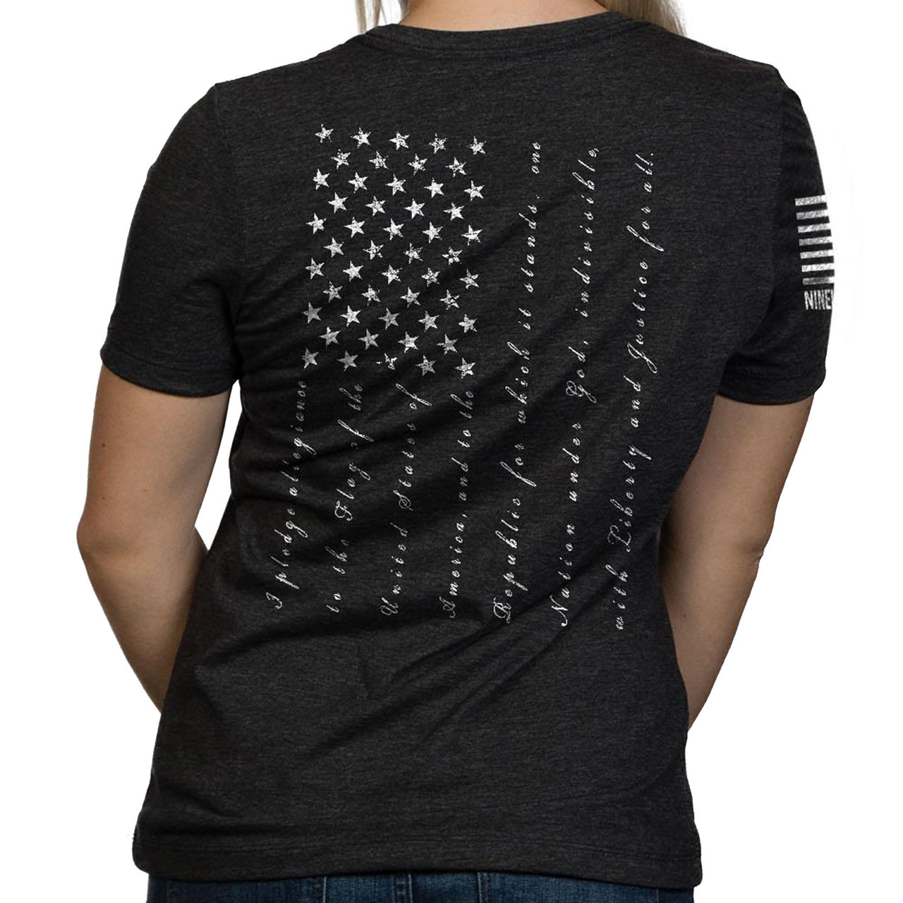 Nine Line Apparel Women's The Pledge Relaxed Fit Short-Sleeve T-Shirt