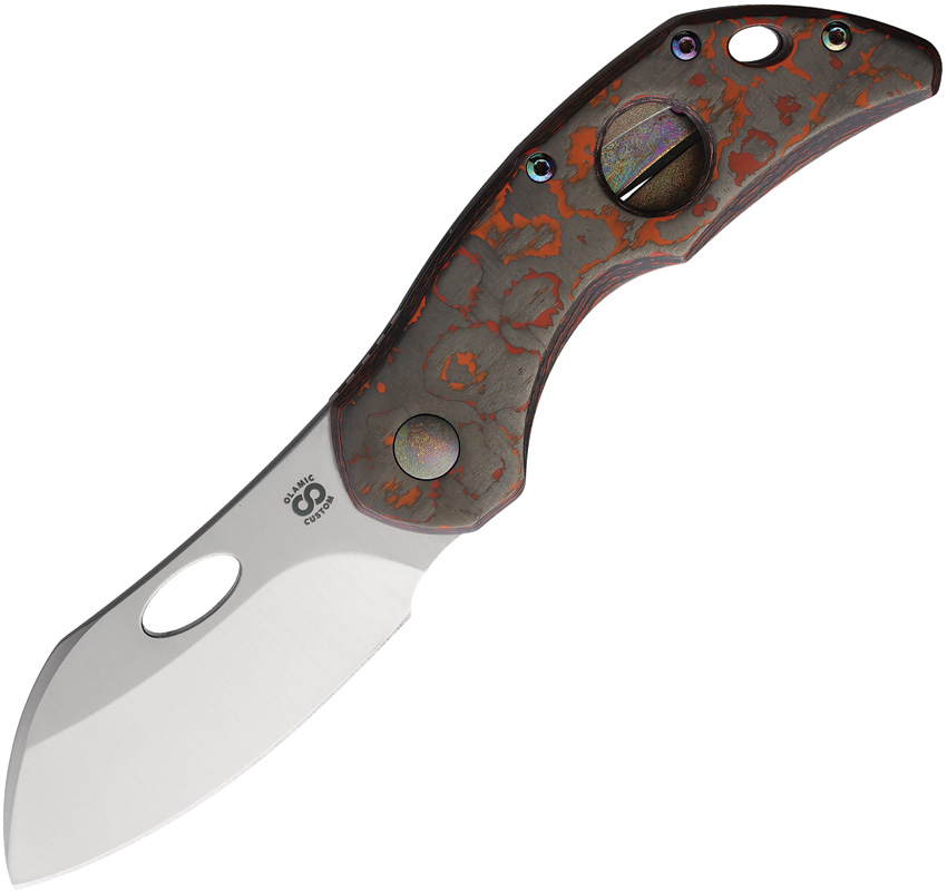 Olamic Cutlery Busker Framelock Pocket Knife Mars Valley - OL591