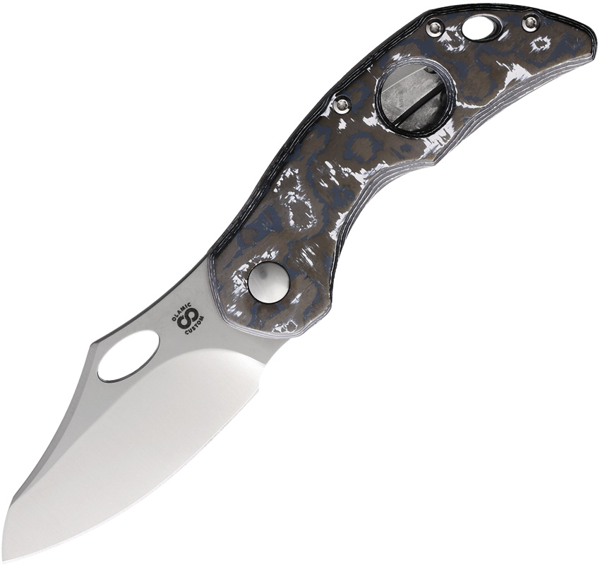 Olamic Cutlery Busker Framelock Pocket Knife Magnacut Semper Fatcarbon - OL794
