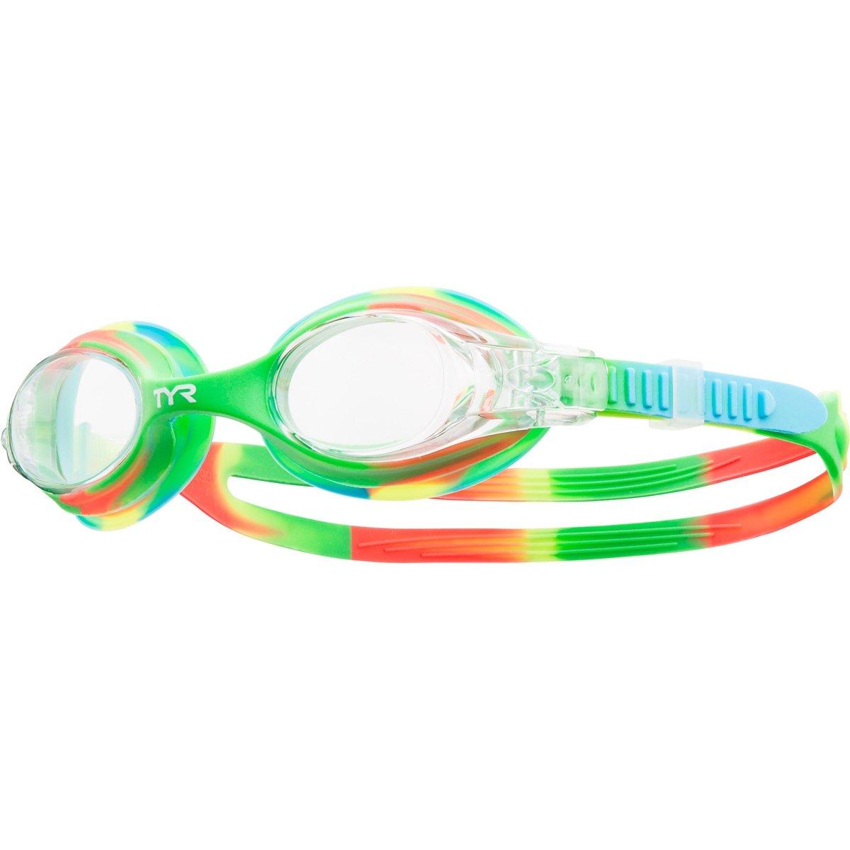 TYR - Swimple Kids Goggles - Tie Dye Green/Orange