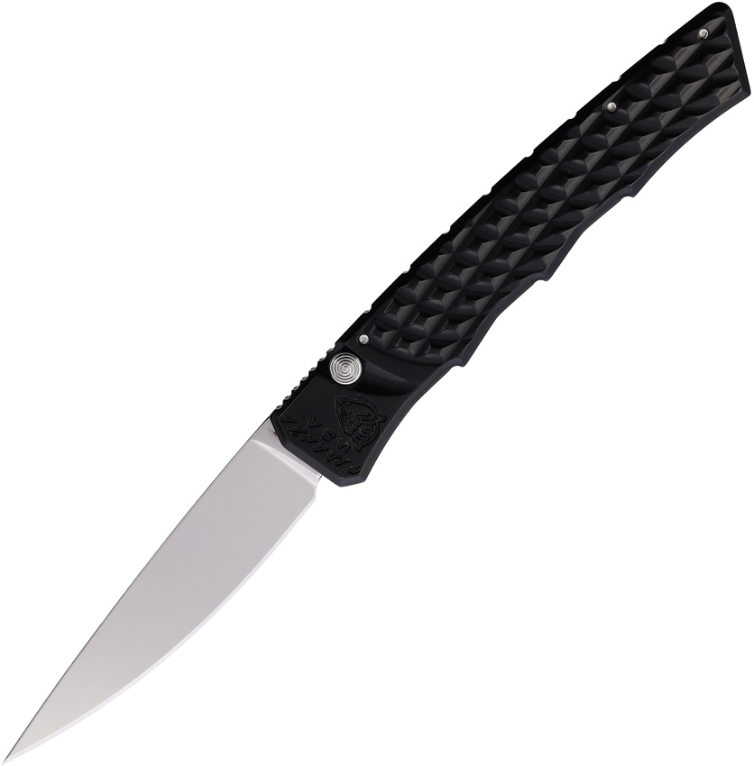 Piranha Automatic Pocket Knife Crossfire Button Lock - PKCP23BK