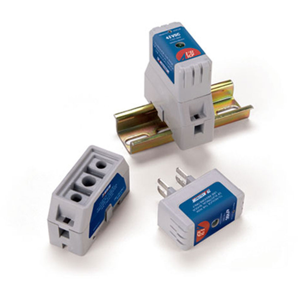 TRANSTECTOR 1101-626 8VDC Silicon Diode, DIN Rail, 28-12 AWG Screw Clamp, Equipment Surge Protector