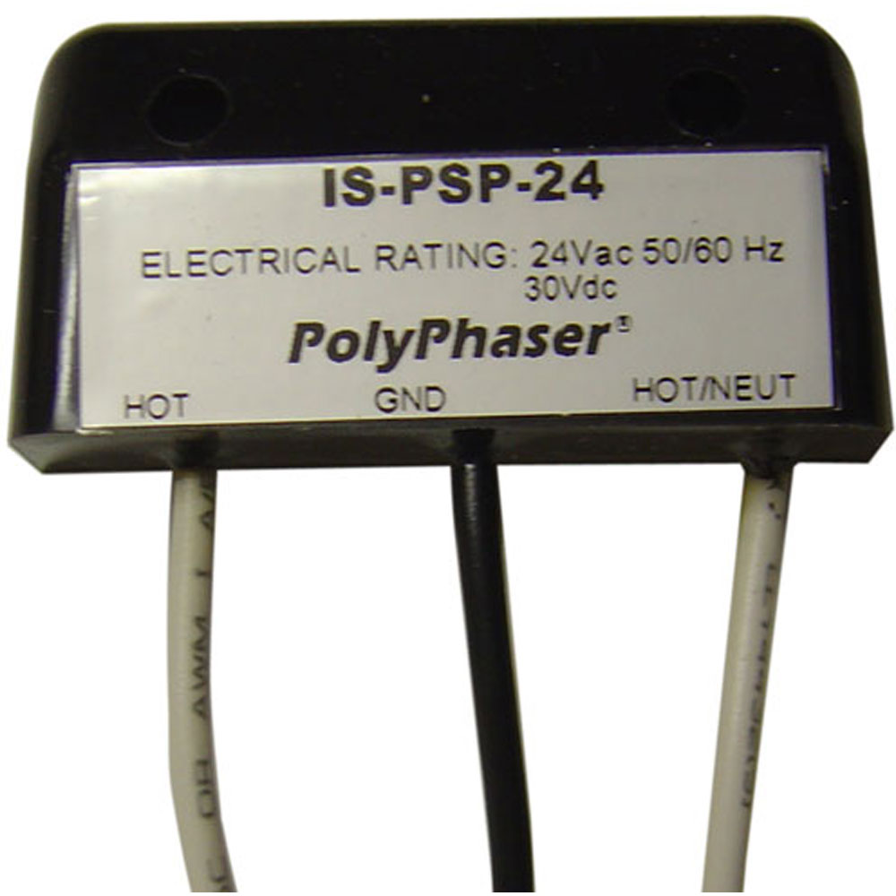 PolyPhaser IS-PSP-24 24V Power Line Protector 24Vac 1-Phase, 2-Wires & Ground
