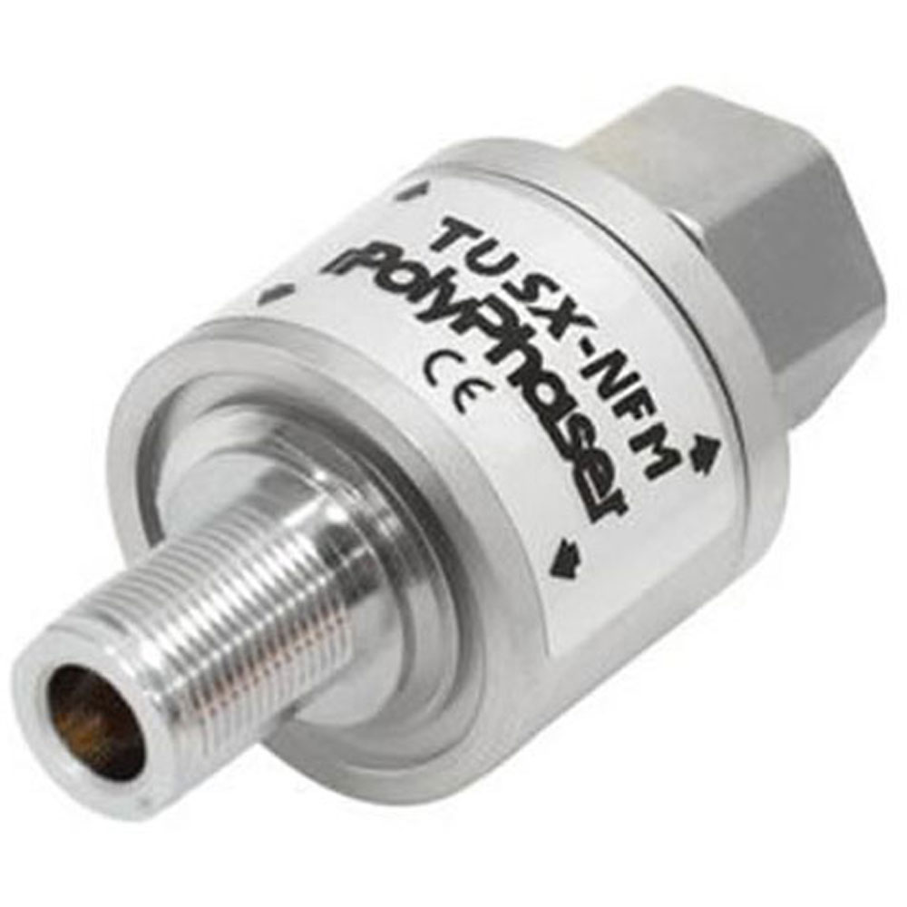 POLYPHASER TUSX-NFM 300-1400 Mhz Coaxial Protector.2.5kW RF Power.N Female and N Male Connectors