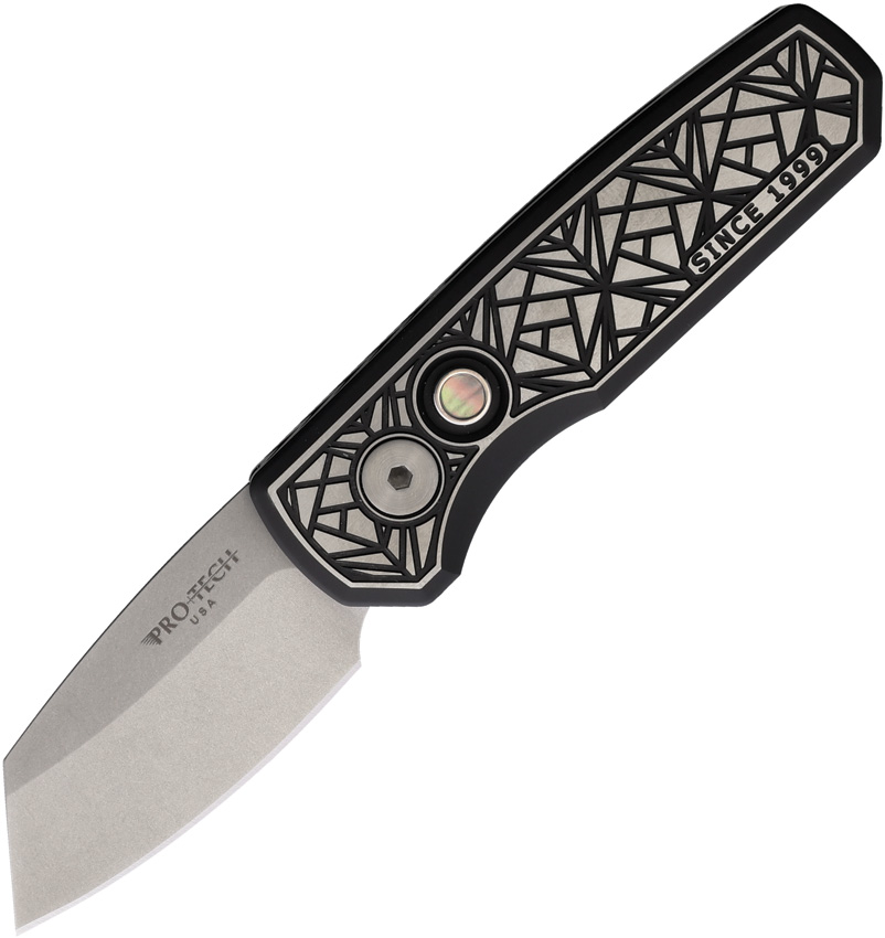 Pro Tech Automatic Pocket Knife Runt 5 Button Lock Custom - PTK2024RUNT