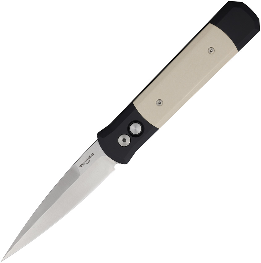 Pro Tech Automatic Pocket Knife Godfather Button Lock Tux - PTK951