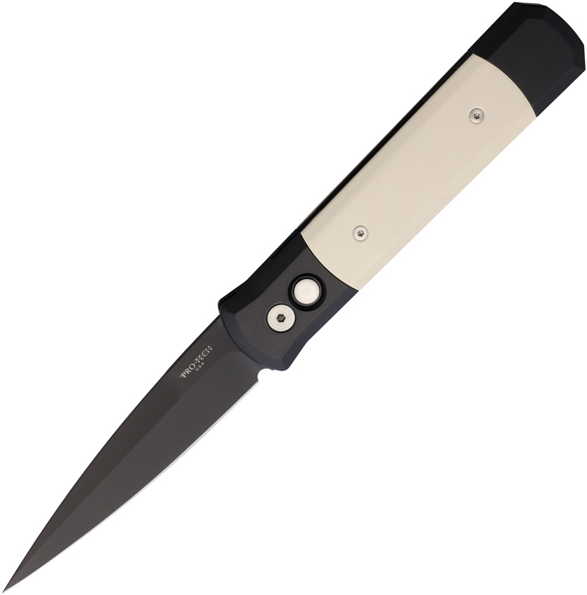 Pro Tech Automatic Pocket Knife Godfather Button Lock Tux - PTK952