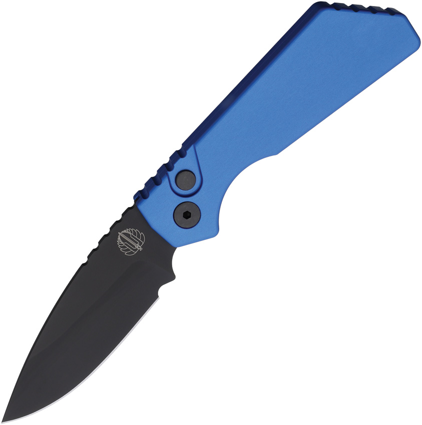 Pro Tech Automatic Pocket Knife Strider PT+ Button Lock - PTKPT203BLUE