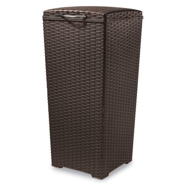 Keter - Pacific Outdoor Trash Can 30 Gallons, Brown