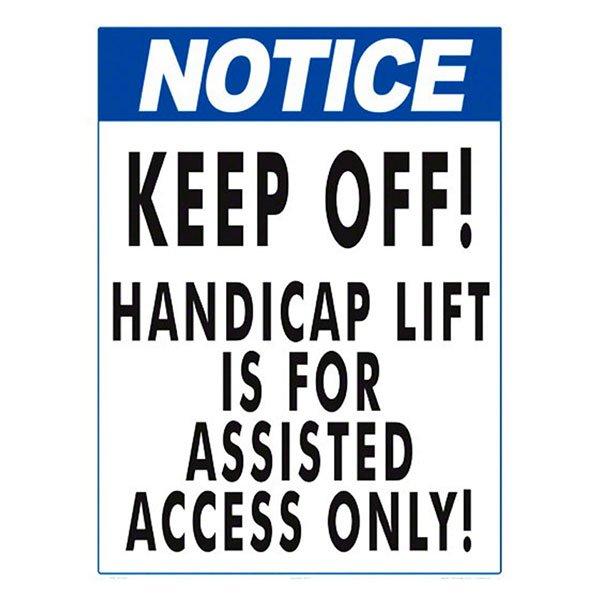 National Stock Sign - Pool Lift Warning Sign