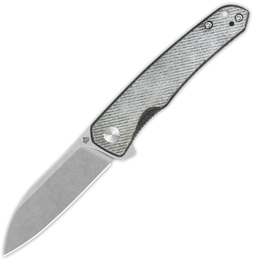 QSP Otter Linerlock Pocket Knife Denim Micarta - QS140F1