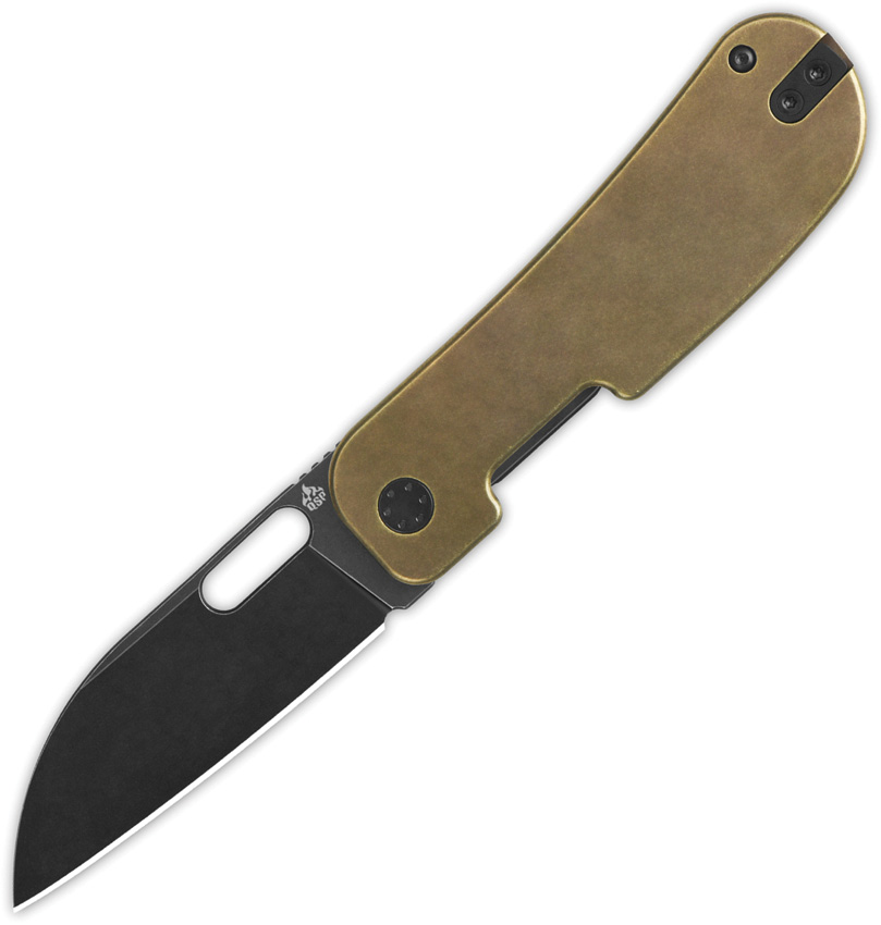 QSP Variant PE Linerlock Pocket Knife Bronze Titanium - QS154G