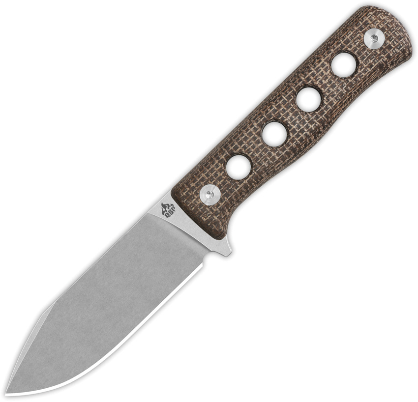 QSP Canary Fixed Blade Knife Dark Brown - QS155A1