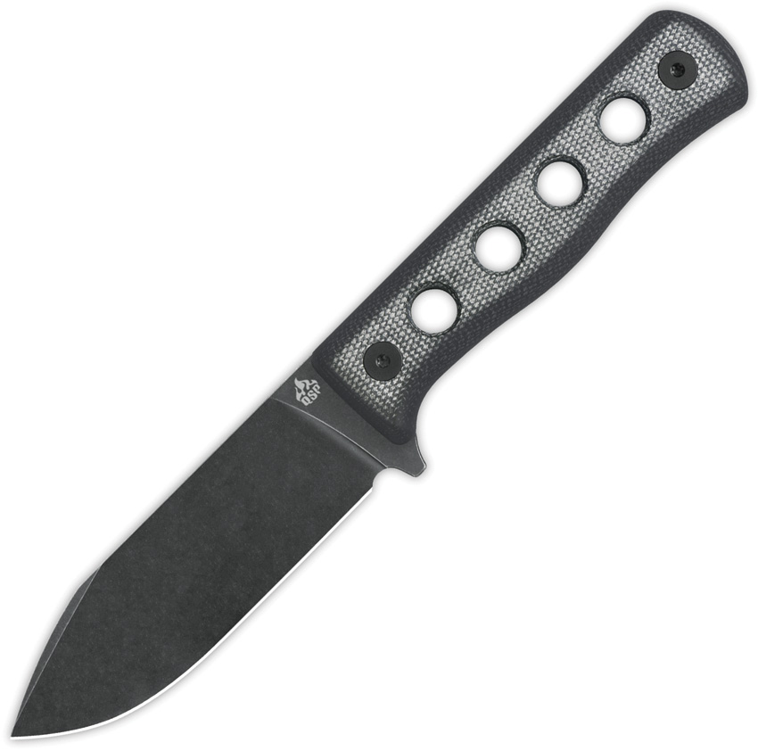 QSP Canary Fixed Blade Knife Black - QS155B2