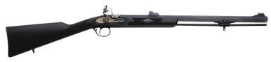 Traditions Deerhunter .50 Cal Flintlock Muzzleloader w-Fiber Optic Sights Blued-Black