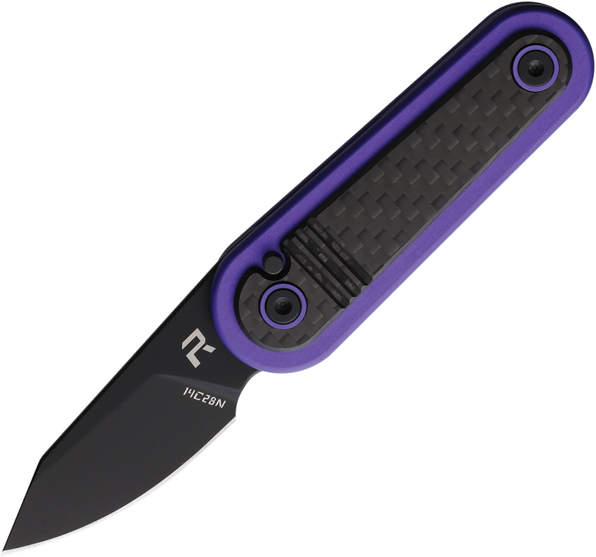 Revo Spirit Button Lock Pocket Knife Purple - REVSPRTPR