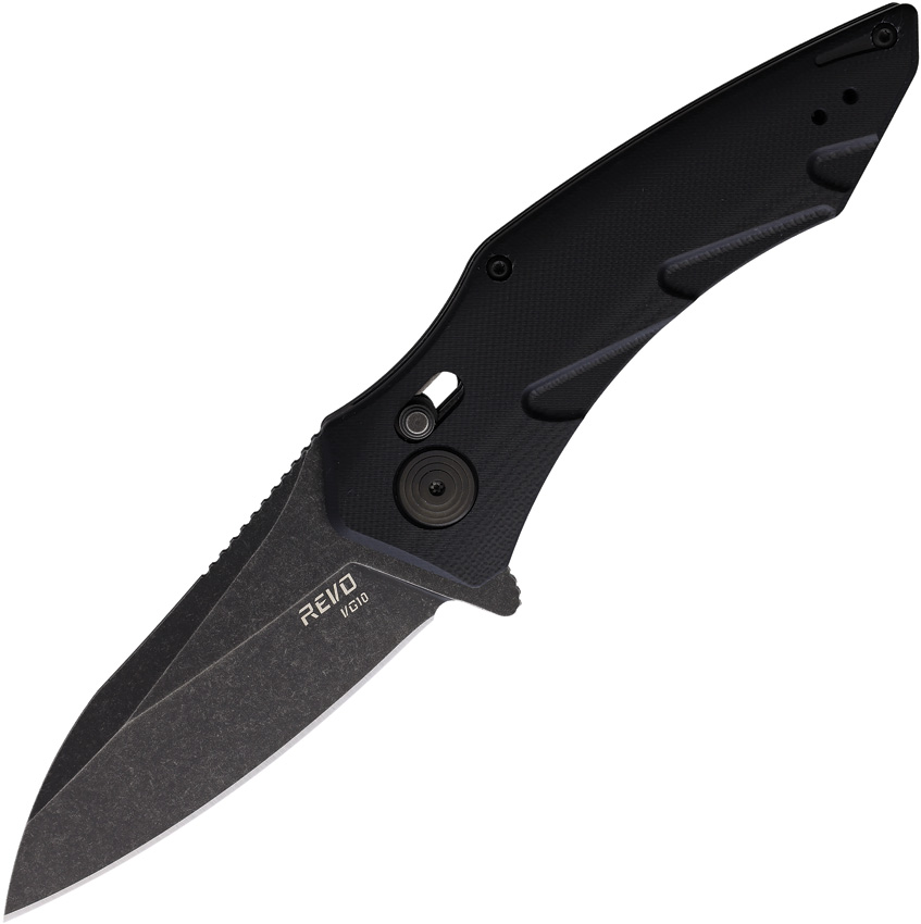 Revo Storm Crossbar Lock Pocket Knife Black - REVSTMDPBK