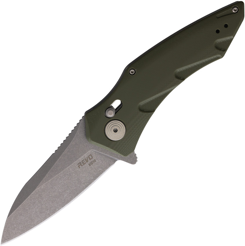 Revo Storm Crossbar Lock Pocket Knife Green - REVSTMDPGN