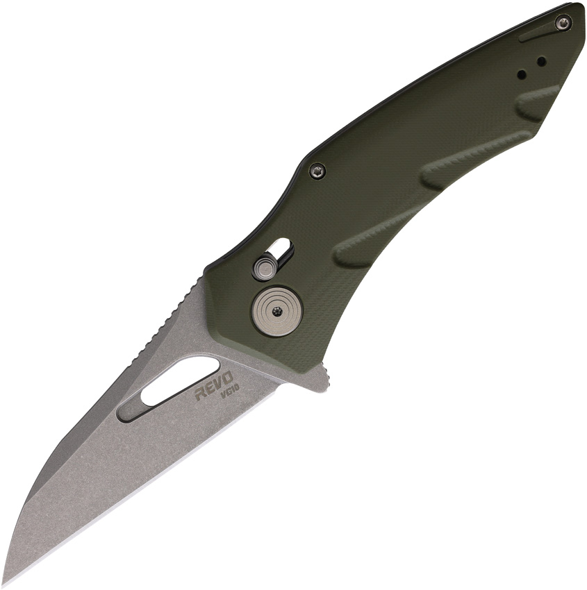 Revo Storm Crossbar Lock Pocket Knife Green - REVSTMWCGN