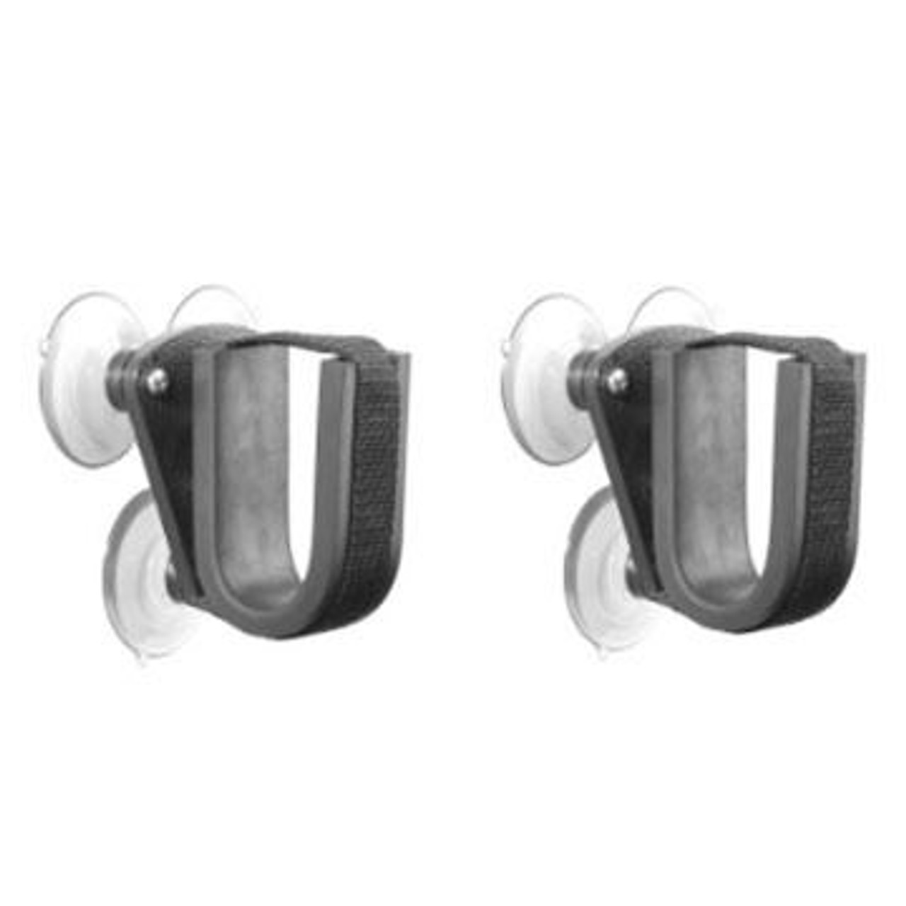 Rugged Gear Suction Cup Mount Single Hook Vehicle Gun / Equipment Holder Set