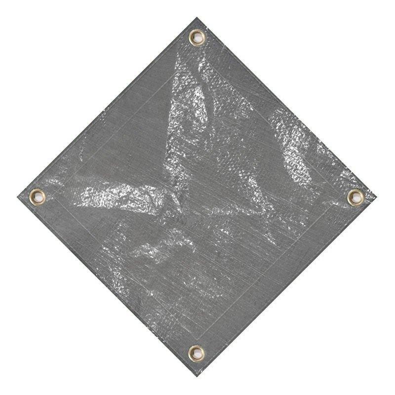 Midwest Canvas - 12' x 20' Rectangle Winter Pool Cover, 16 Year Warranty, Silver