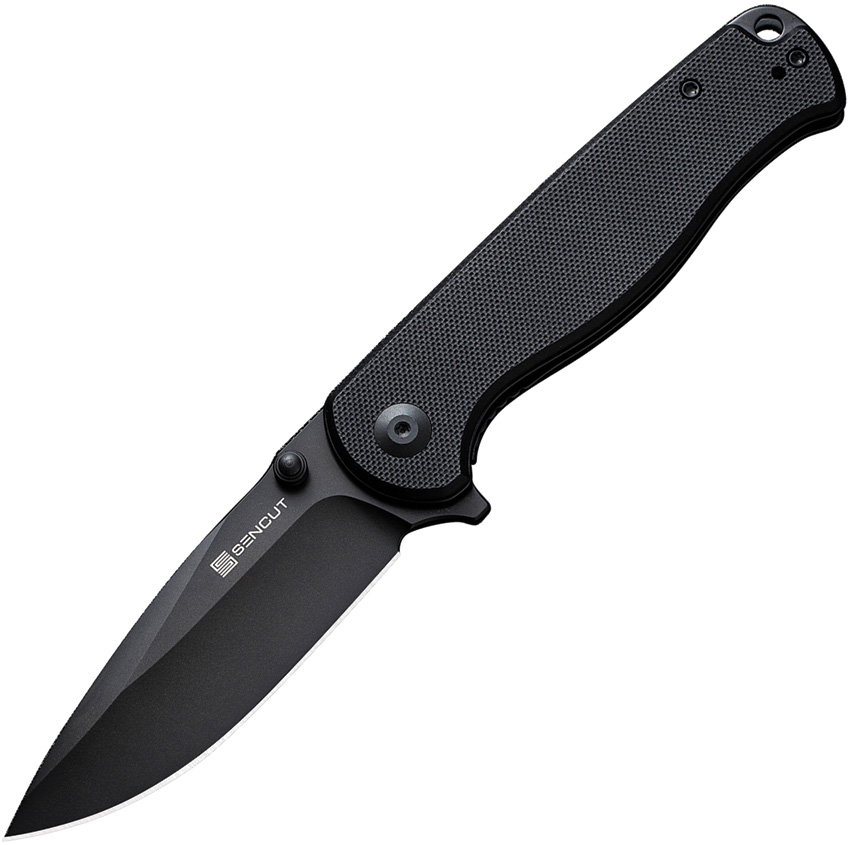 SENCUT Errant Linerlock Pocket Knife Black G10 - S23054B1