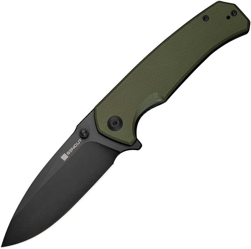 SENCUT Skarnax Linerlock Pocket Knife OD Green - S240252