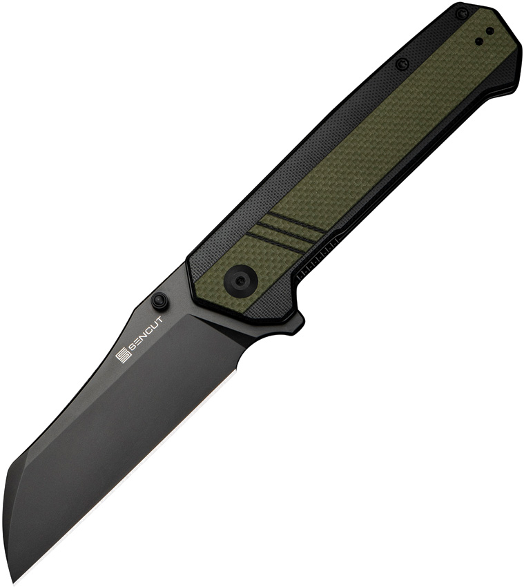 SENCUT Draxor Linerlock Pocket Knife Black/Green - S240352
