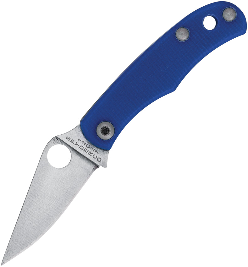 Spyderco Bug Slip Joint Pocket Knife Blue G10 - SC133GBLP