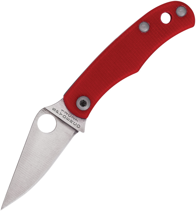 Spyderco Bug Slip Joint Pocket Knife Red G10 - SC133GRDP