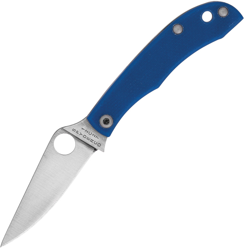 Spyderco Honeybee Slip Joint Pocket Knife Blue - SC137GBLP
