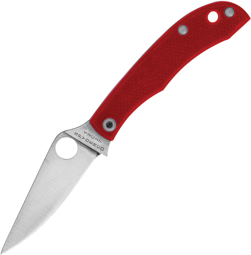 Spyderco Honeybee Slip Joint Pocket Knife Red - SC137GRDP