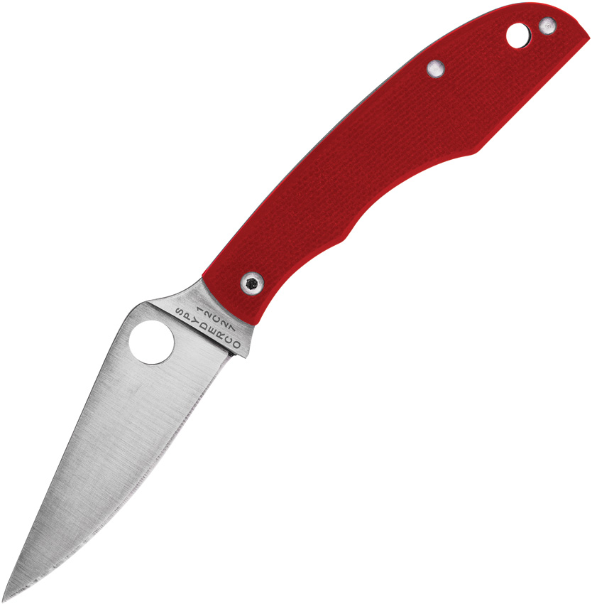 Spyderco Grasshopper Slip Joint Pocket Knife Red - SC138GRDP