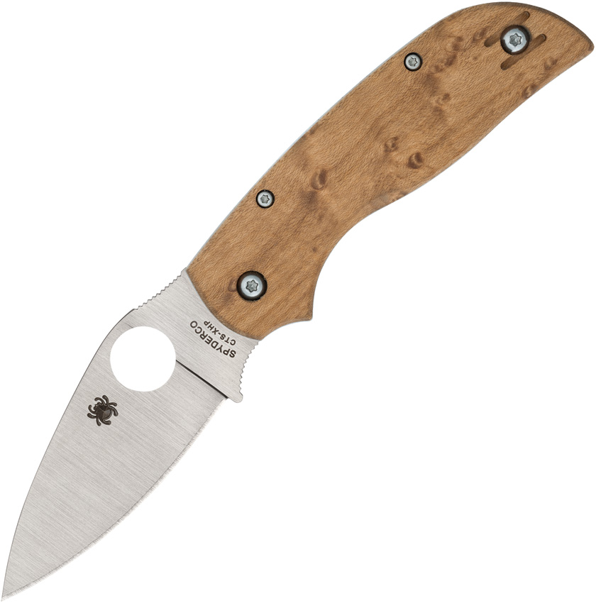 Spyderco Chaparral SlipIt Pocket Knife Maple Wood - SC152NLWDP