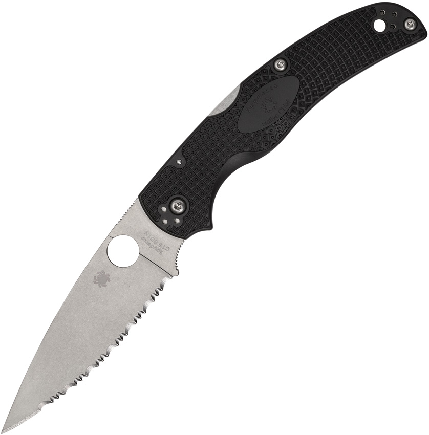 Spyderco Native Chief Lockback Pocket Knife Black - SC244SBK