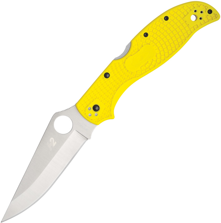 Spyderco Stretch 2 XL Lockback Pocket Knife Yellow - SC258PYL