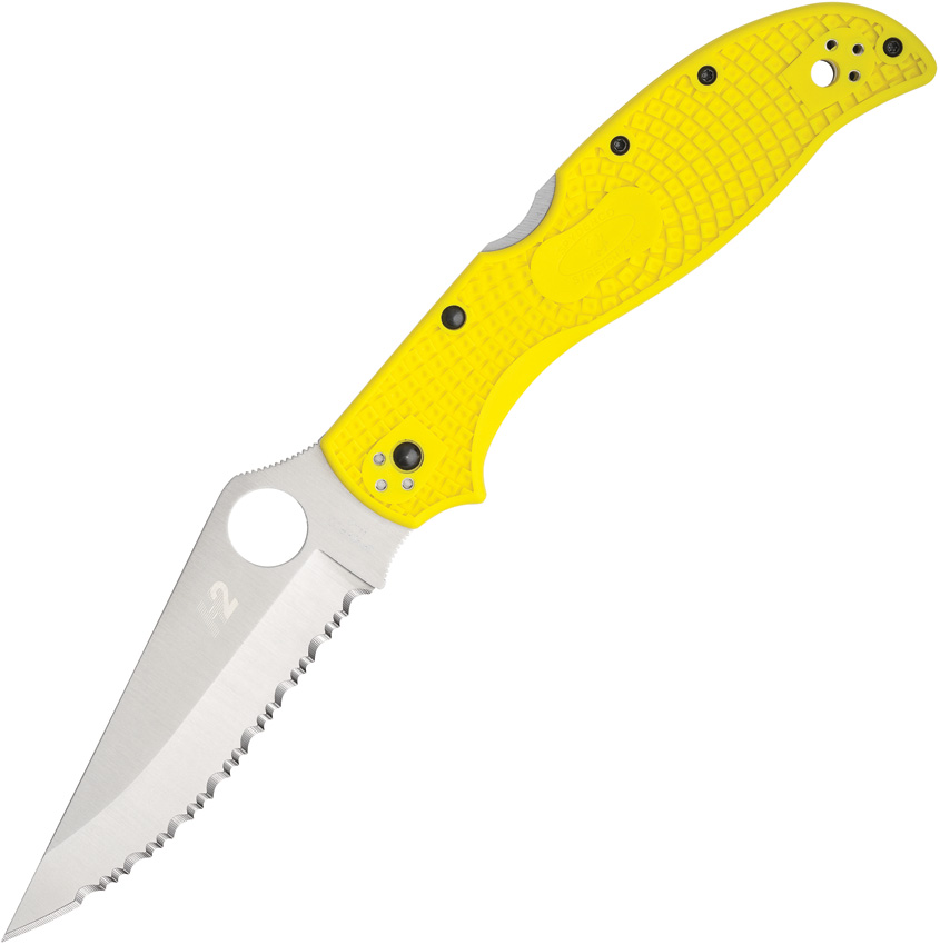 Spyderco Stretch 2 XL Lockback Pocket Knife Yellow - SC258SYL
