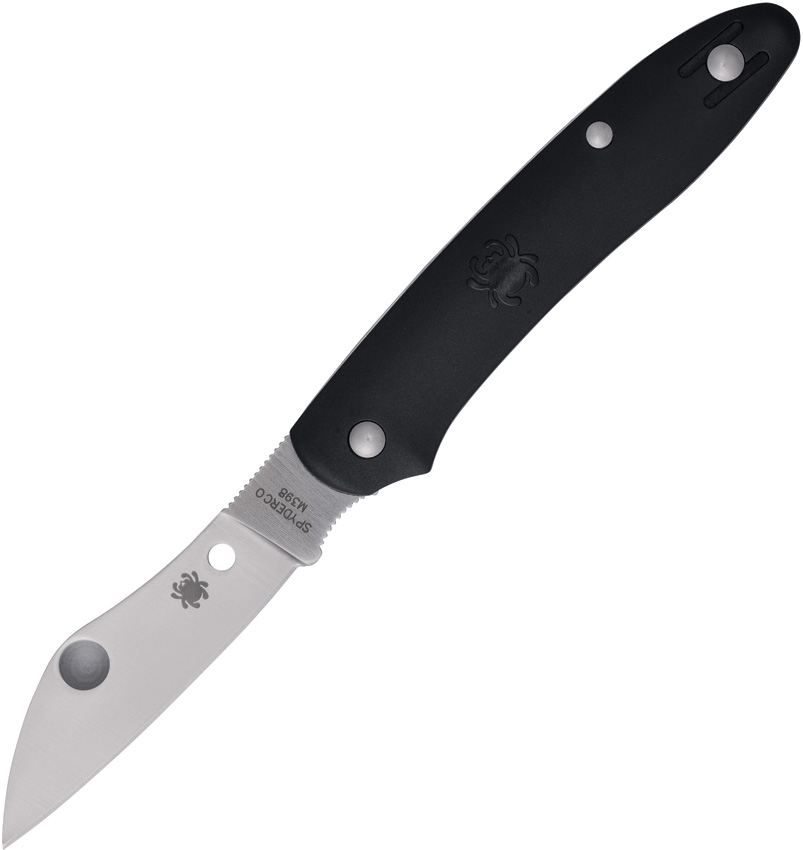 Spyderco Large Roadie Folder Slip Joint Pocket Knife Black - SC267BKP