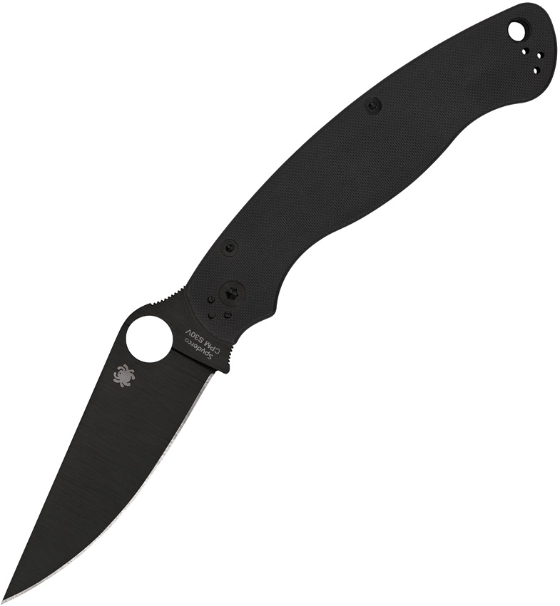 Spyderco Military 2 Compression Lock Pocket Knife Black G10 Black Blade - SC36GPBK2