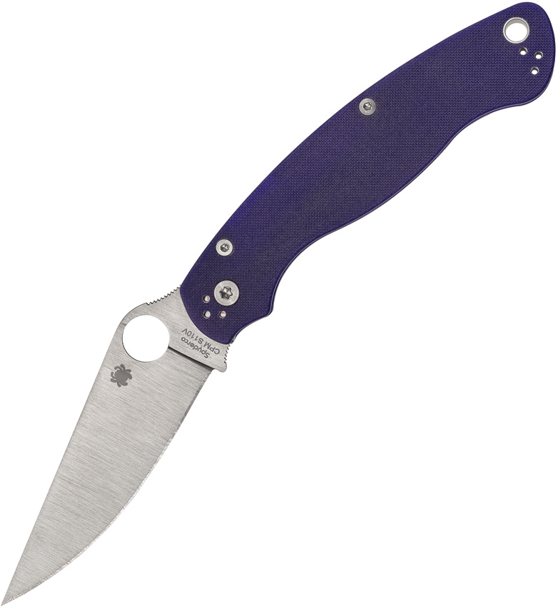 Spyderco Military 2 Linerlock Pocket Knife Dark Blue CPM S110V - SC36GPDBL2