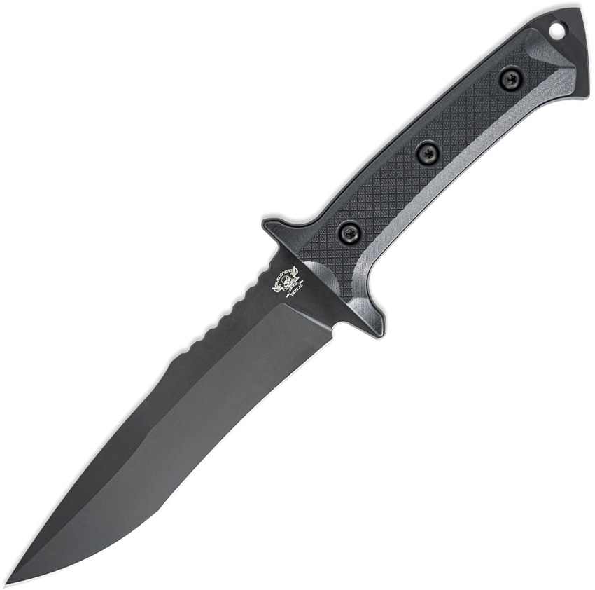 Skallywag Tactical Riptide Fixed Blade Knife Spear Black - SKW17014