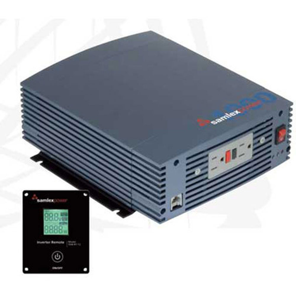 Samlex SSW-1000-12A 12A, 1000W Pure Sine Wave Inverter, Dual Outlet