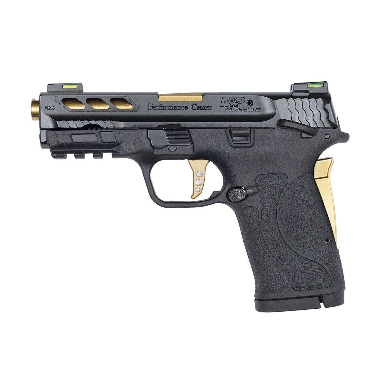 Smith & Wesson Performance Center M&P380 SHIELD Pistol 380 Auto Black/Gold 3.8"