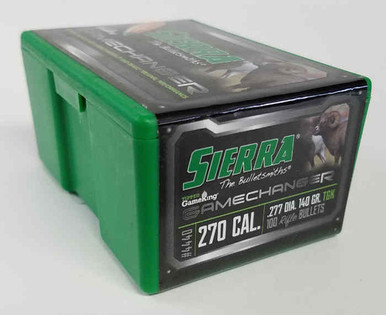 Sierra Tipped GameKing 4440 .270 Cal 140 gr Poly Tipped Bullets-100cnt
