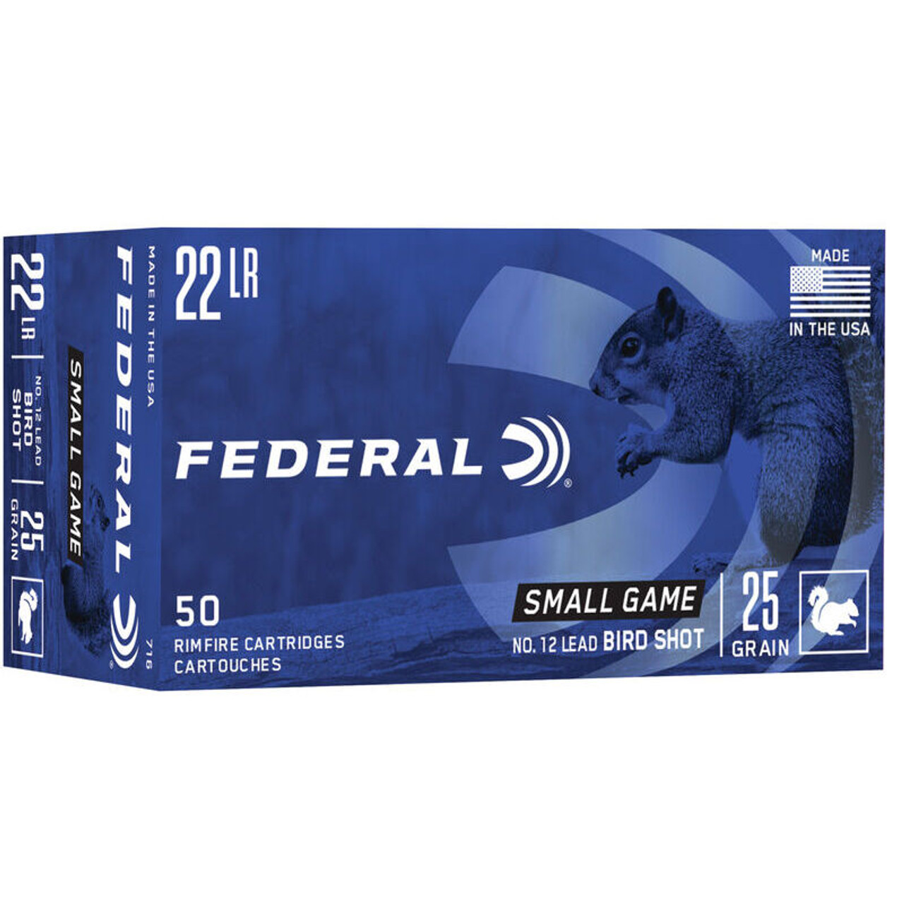 Federal Small Game 22 LR 25 Grain No. 12 Lead Bird Shot Ammo (50)