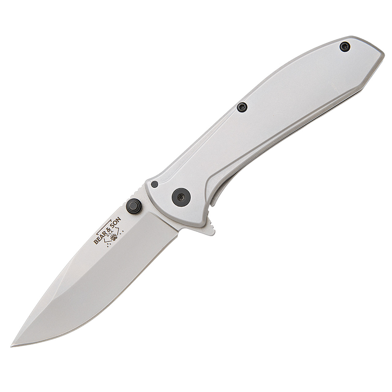 Bear & Son Stainless Steel Assisted Opener Framelock Folding Knife