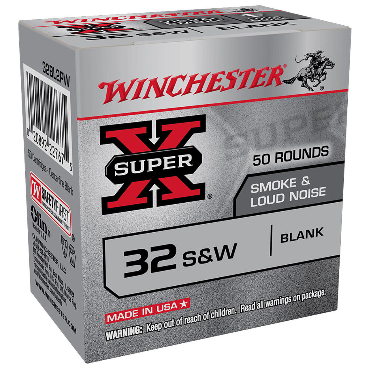 Winchester Super X 32 Smith & Wesson Black Powder Blank Ammo (50)