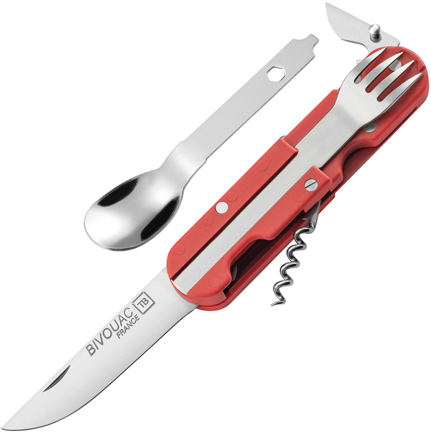 TB Outdoor Bivouac Multi Function Pocket Knife Red - TBO134